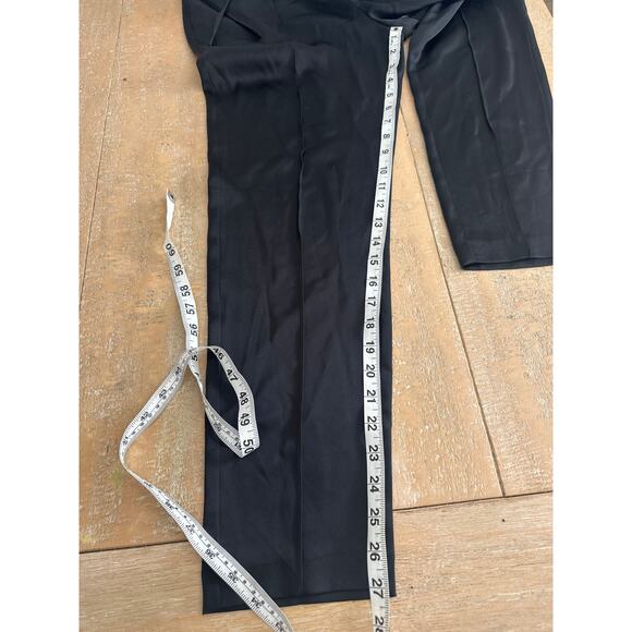 The Reset R Label M Black Dress Pants Trouser Pull On Elastic Waist ankle size S - Picture 6 of 8